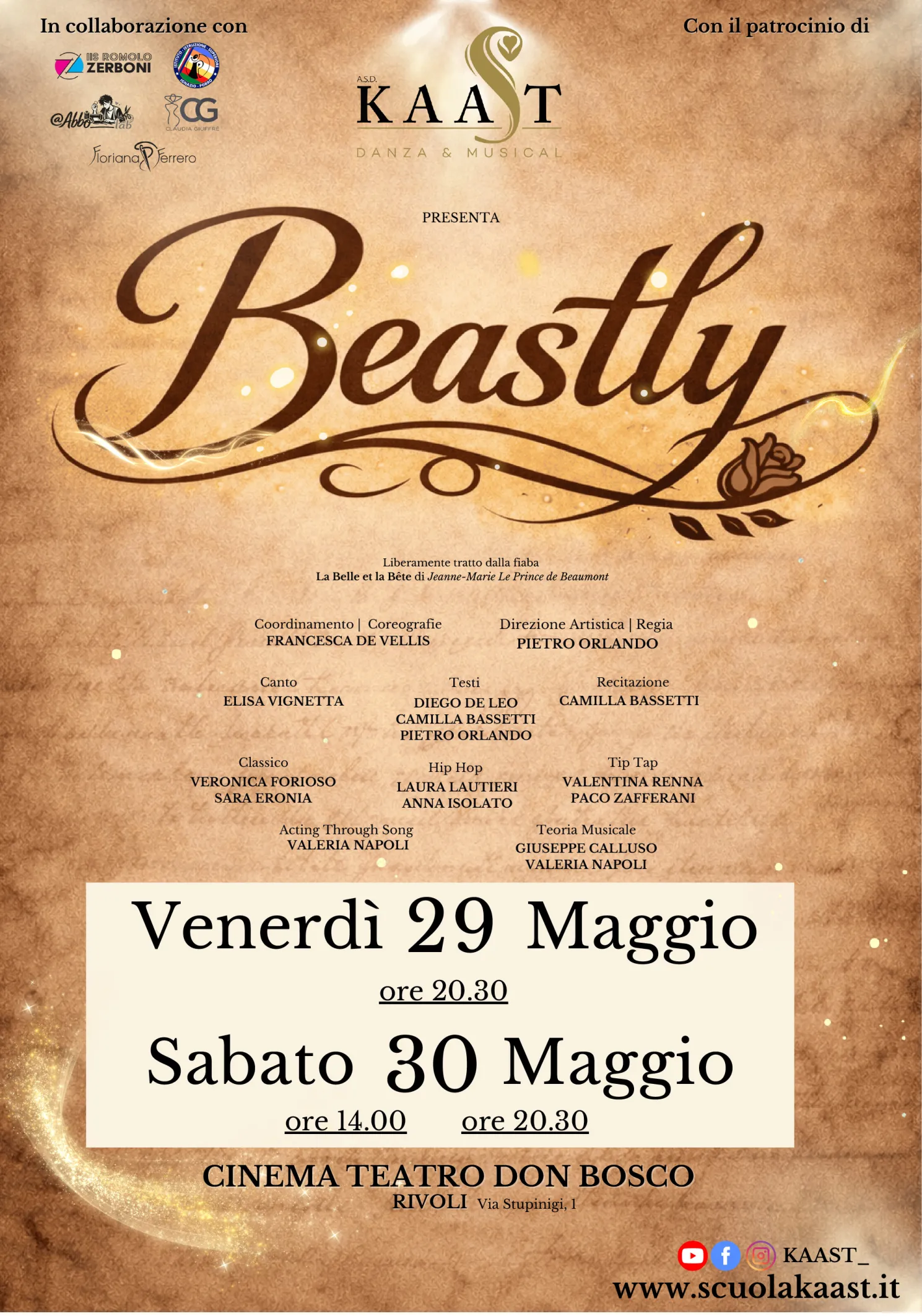 Locandina-beastly-80-large Beatly: lo spettacolo di fine anno KAAST che trasforma il palco in un viaggio dentro le emozioni